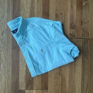 Ralph Lauren Classic Fit 100% Cotton Oxford Button Down Shirt Men’s Sz XL‎ Blue